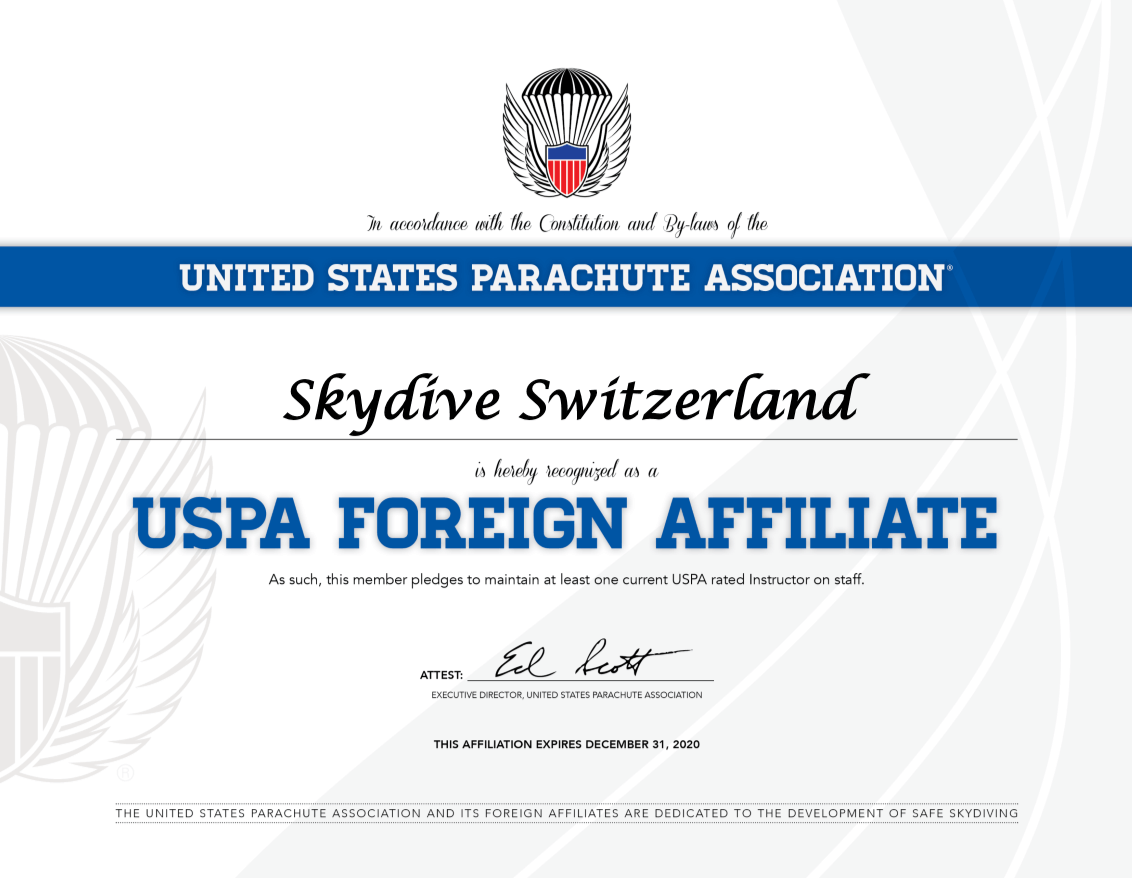 Skydive School » Skydive Switzerland